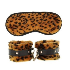 KIT ALGEMA E TAPA OLHO DE PELUCIA TIGRADA