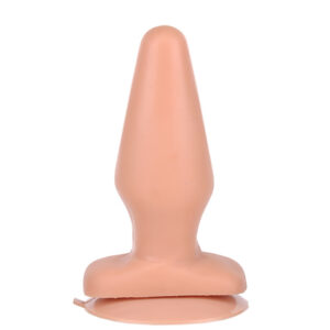 PLUG ANAL COM VENTOSA 13,5CM COR BEGE