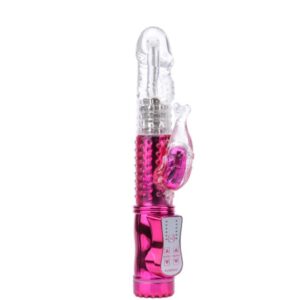VIBRADOR ROTATIVO COM ESTIMULADOR PINK
