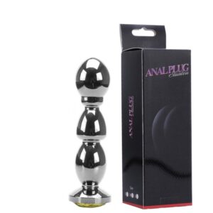 PLUG ANAL METAL OVAL - CROMADO