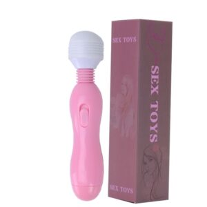 MASSAGEADOR COM ESTIMULADOR - ROSA