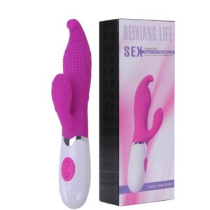 VIBRADOR PONTO G COM ESTIMULADOR - 10 TIPOS DE VIBRAÇÕES