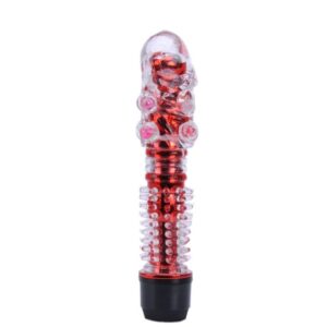 VIBRADOR PERSONAL TEXTURIZADO MACIO VERMELHO