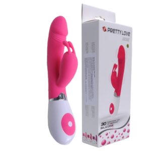 VIBRADOR RABITT E ESTIMULADOR DE CLITÓRIS - PRETTY LOVE GENE