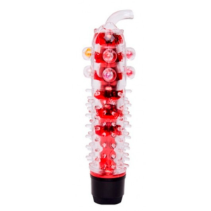 VIBRADOR PERSONAL PÉROLAS VERMELHO