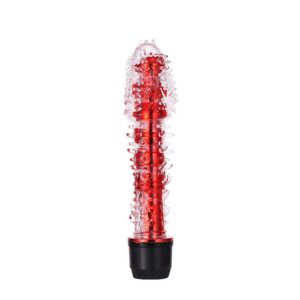 VIBRADOR PERSONAL COM TEXTURA VERMELHO
