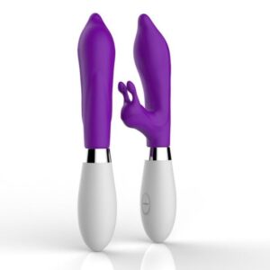 Vibrador Ponto G com Estimulador de Clitóris Slug - Lilás