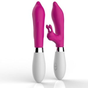 Vibrador Ponto G com Estimulador de Clitóris Slug - Rosa