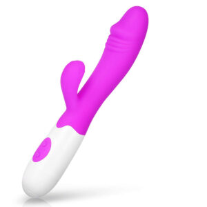 Vibrador Ponto G com Estimulador de Clitóris - LILAS