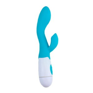 Vibrador Ponto G com estimulador de clitóris – Azul