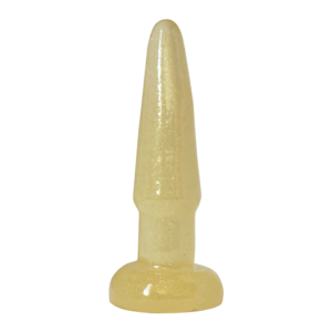 PLUG ANAL GLITTER 11 X 2,5CM - OURO PREMIUM