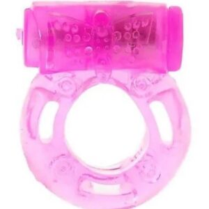 ANEL PENIANO COM VIBRO - ROSA
