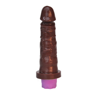 VIBRADOR USB RECARREGÁVEL 17,5X3,8 CM CHOCOLATE - 10 VIBRAÇÕES