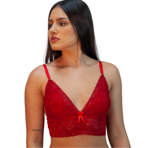 SUTIA DE RENDA VERMELHO - TAM G