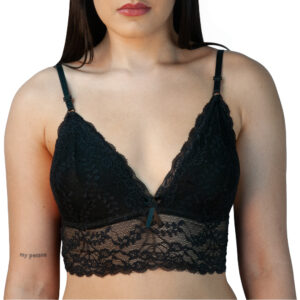 SUTIA DE RENDA PRETO - TAM G