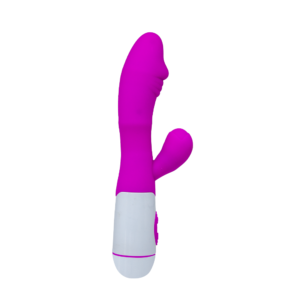 VIBRADOR RECARREGAVEL PONTO G COM ESTIMULADOR DE CLITORIS