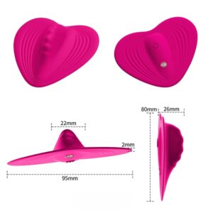 VIBRADOR CALCINHA FORMATO CORAÇÃO POR APLICATIVO