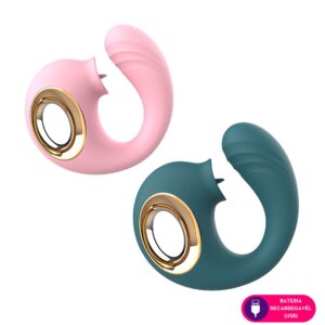 VIBRADOR E ESTIMULADOR COM LÍNGUA LUXY CASAL