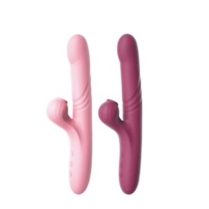 VIBRADOR PONTO G COM ESTIMULADOR DE CLITÓRIS