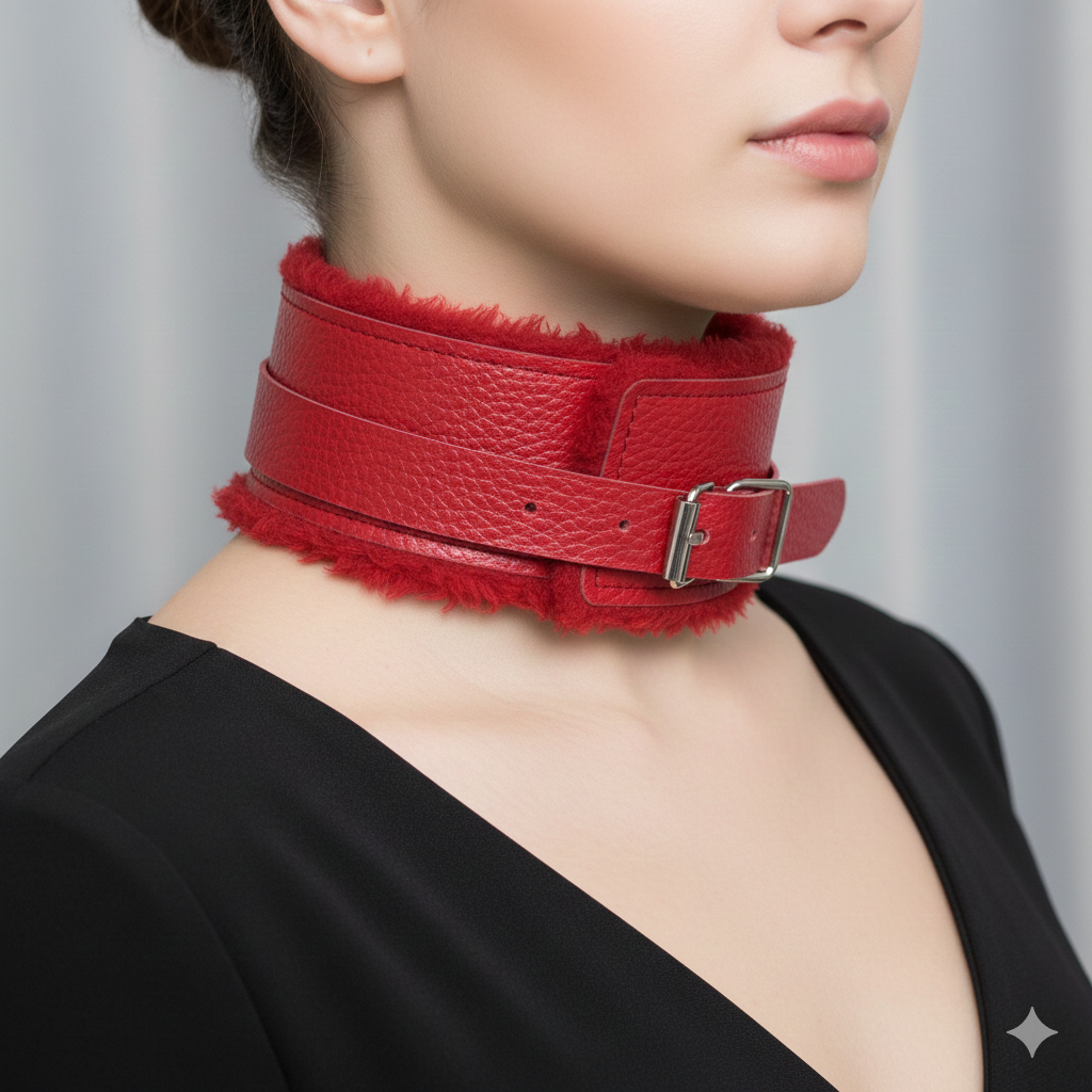 coleira vermelha