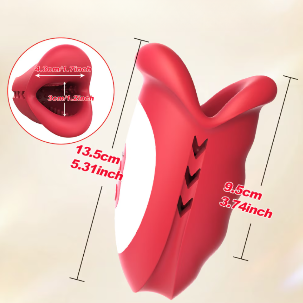 MASTURBADOR COM ESTIMULADOR INTERNO - FORMATO BOCA - Imagem 5
