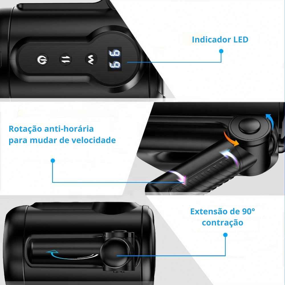 MASTURBADOR GUIDÃO COM ACELADOR - Imagem 7