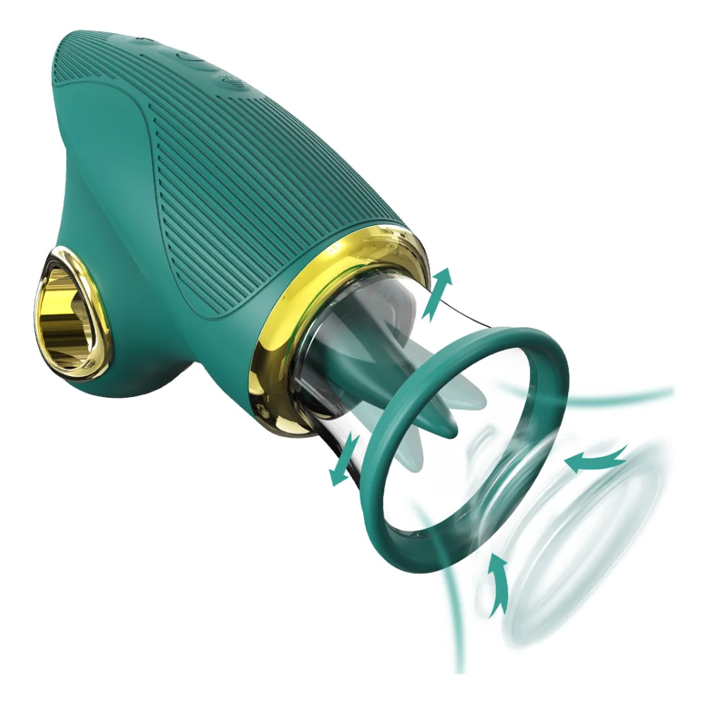 MASSAGEADOR COM LÍNGUA ESTIMULADORA