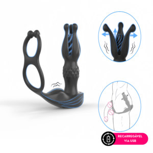 MASSAGEADOR DE PRÓSTATA DUPLA ESTIMULAÇÃO